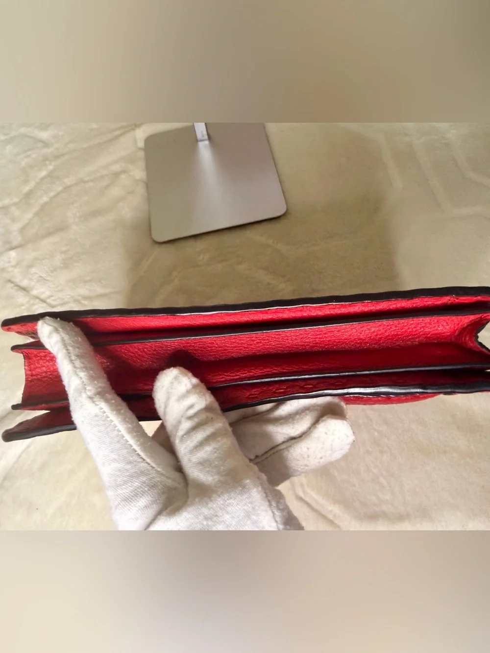 Fendi Monster Eye Clutch in Red